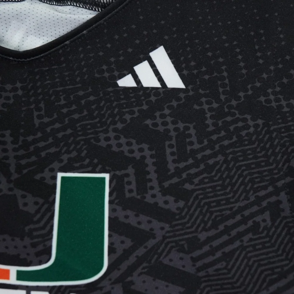 Adidas Miami Hurricanes Legends Elite Compression Shirt Mens 2XL Black Tank 149